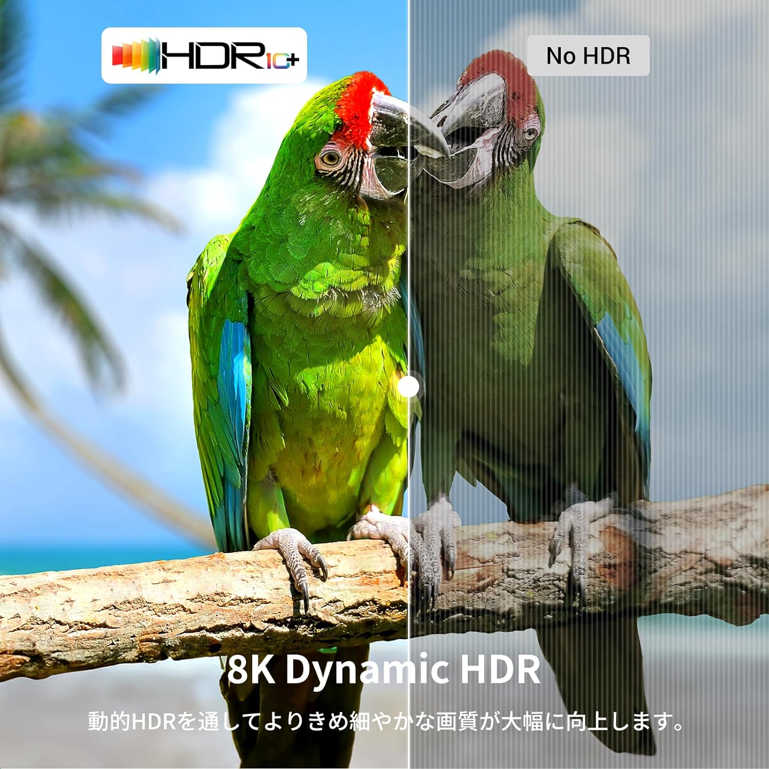 UGREEN HDMI ケーブル 10K 8K HDMI 2.1 ケーブル 2m 超高速 48Gbps 8K@60Hz 4K@240Hz Dynamic HDR HDCP eARC 3D対応 - 画像4